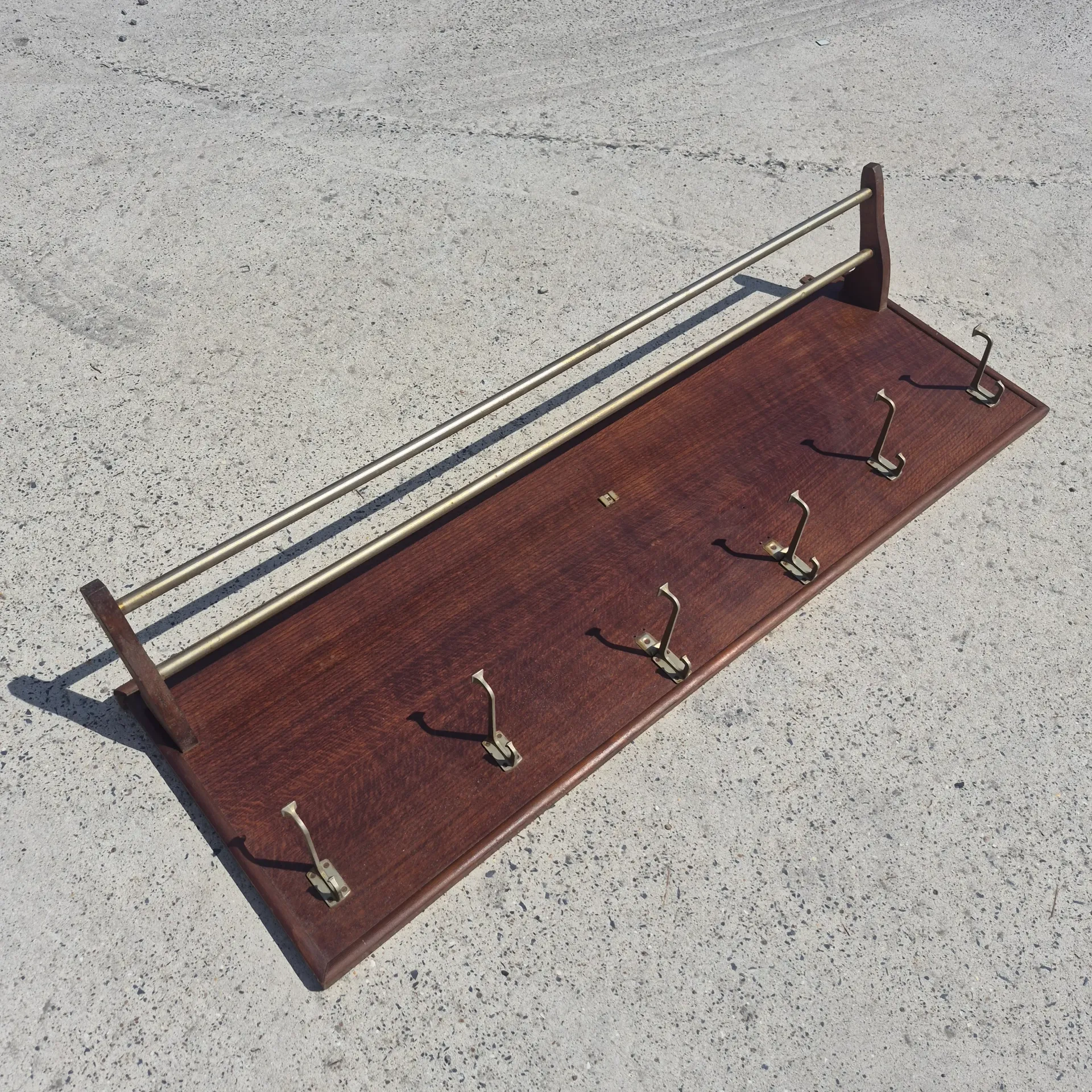 Wand-kapstok hout - 45x140 cm
