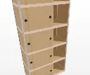 Kewlox kasten met schuifdeurtjes - 90x250x42 cm