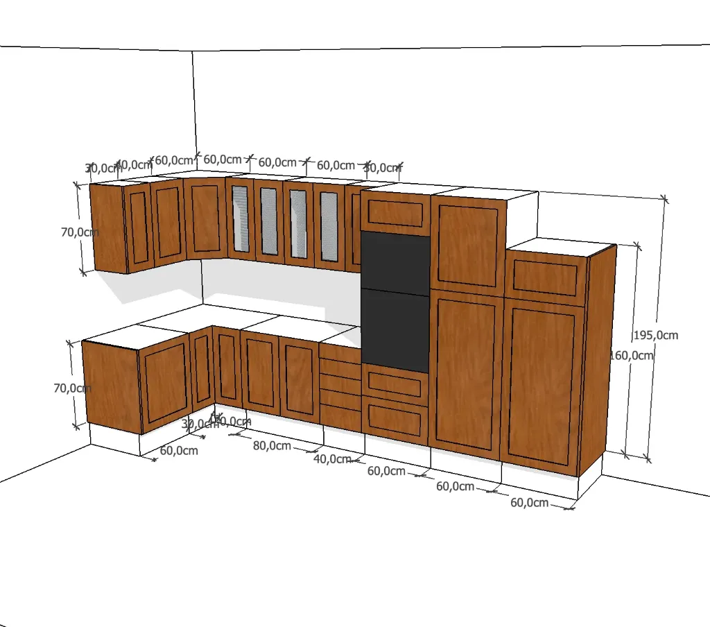Keuken met houten fronten - IKEA Faktum