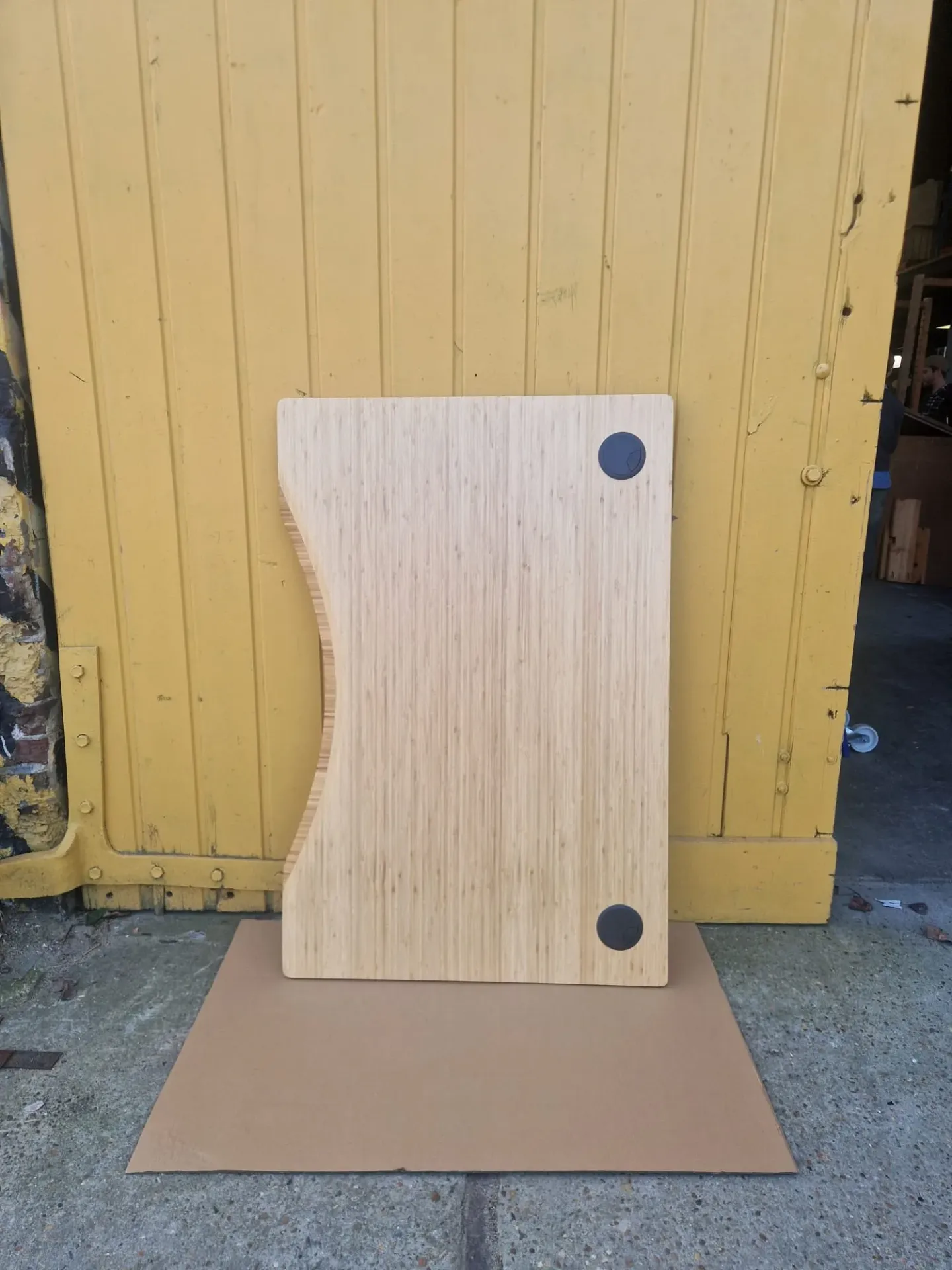 [HP] Bamboe panelen 120x80 curved/contour grommeted