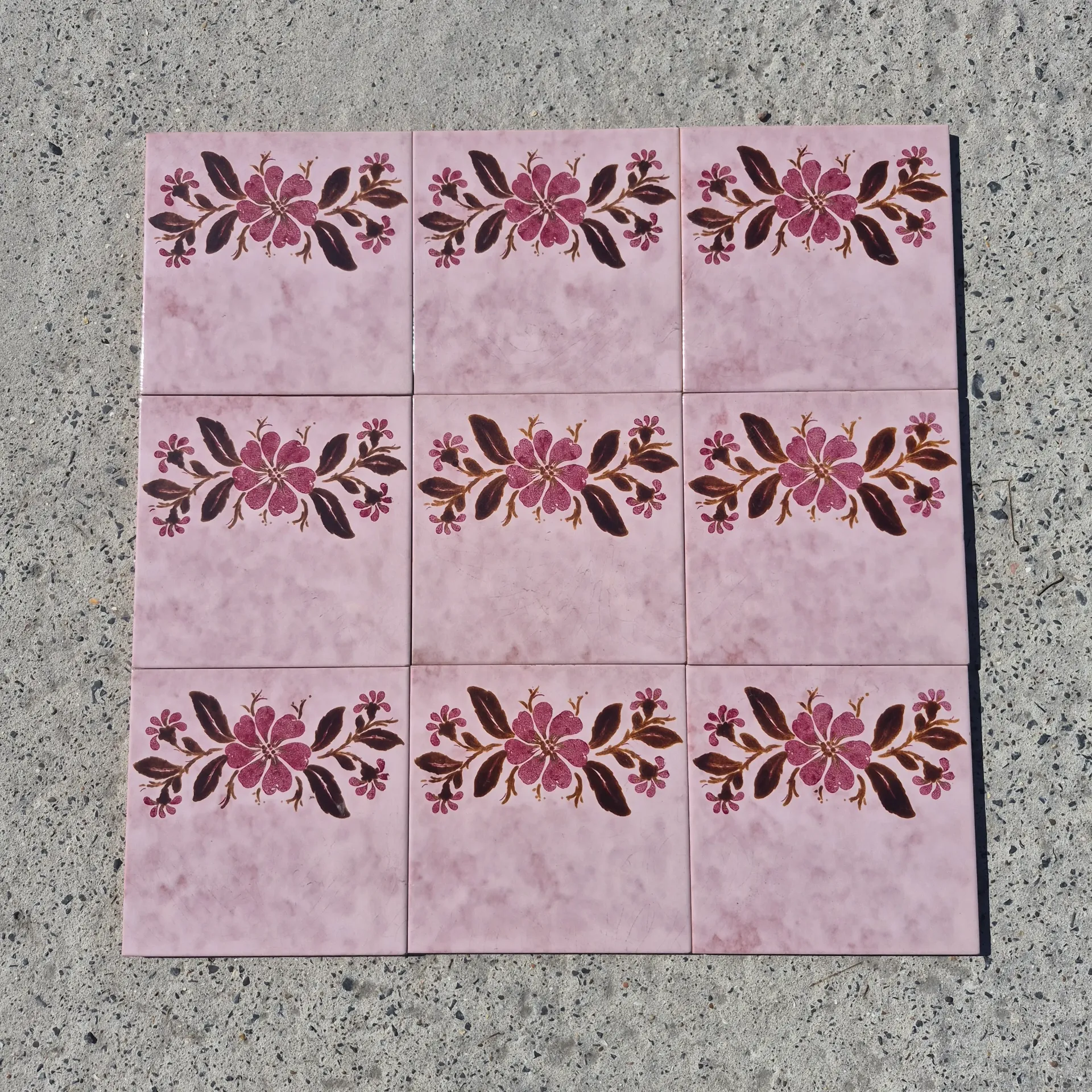 Vintage Italiaanse wandtegels 20x20cm - Enkel beschikbaar in onze fysieke winkel