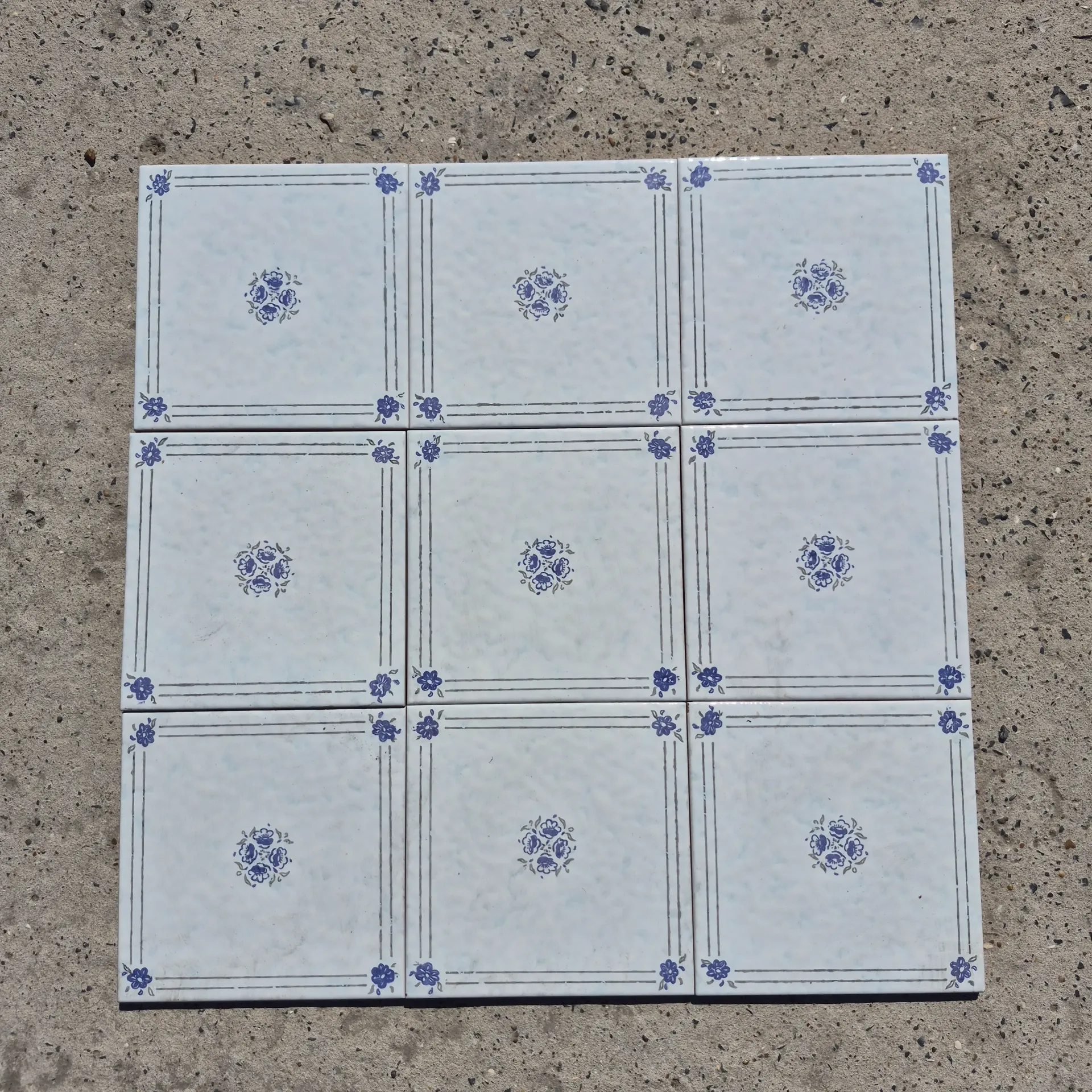 Vintage Italiaanse wandtegels 15x15cm - Enkel beschikbaar in onze fysieke winkel