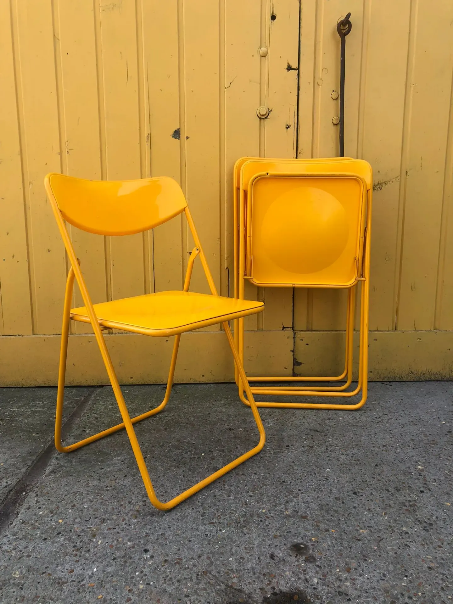 Gele Vintage Stoelen