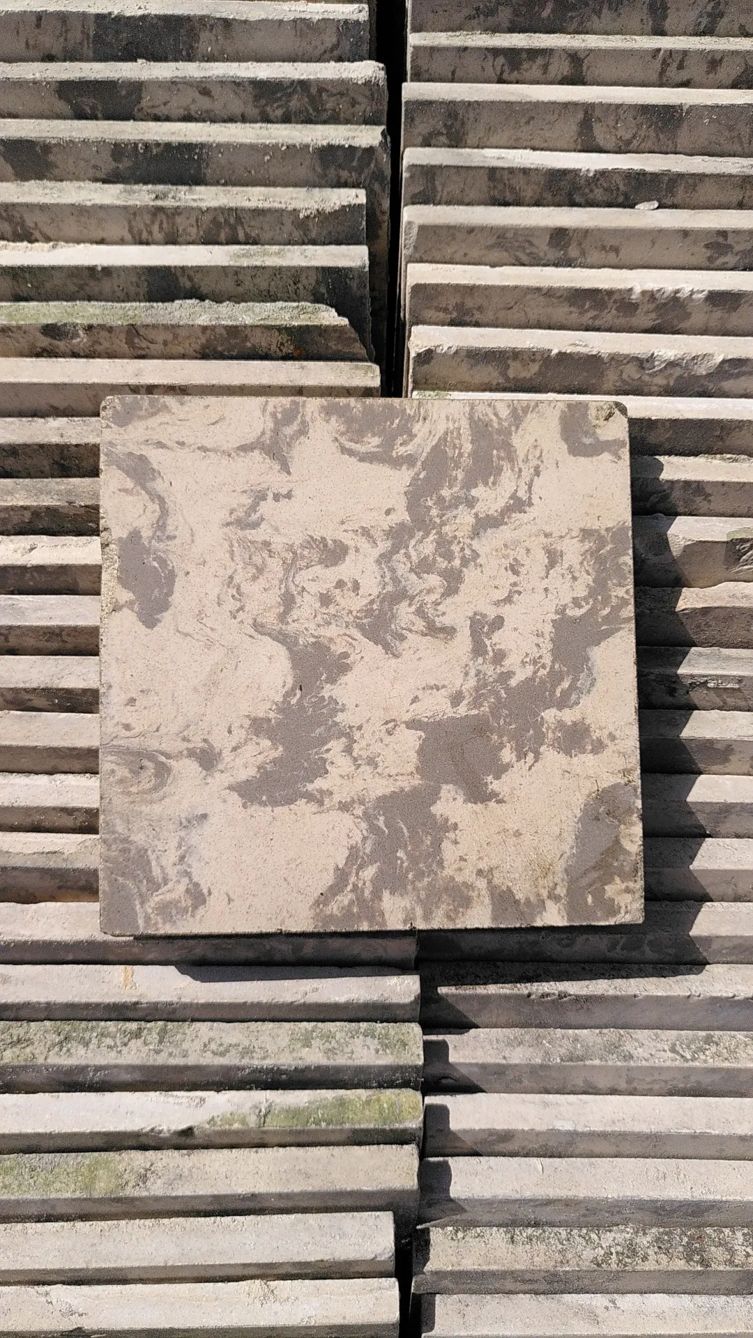 Cementtegels gemarmerd patroon